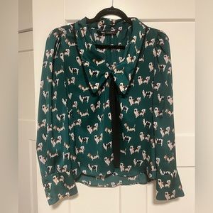 Zara Dog Print Shirt